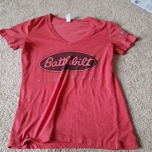 Red tshirt  Battledrift logo